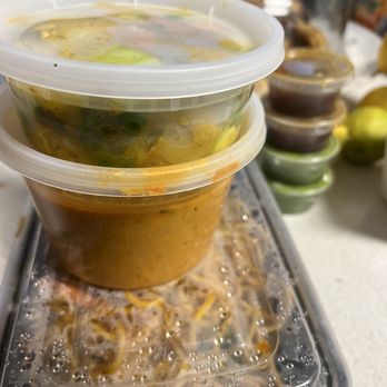 Taj Indian Cuisine - The Chow Mein in the lower box. And the Chicken Tikka Masala on the smaller container - Indian Near Me - San Francisco, California Taj Indian Cuisine - The Chow Mein in the lower box. And the Chicken Tikka Masala on the smaller container - Indian Near Me - San Francisco, California