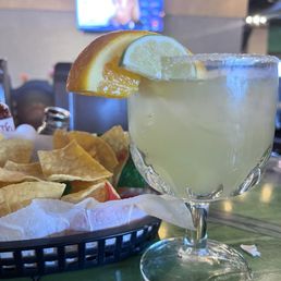 Margarita and chips Margarita and chips