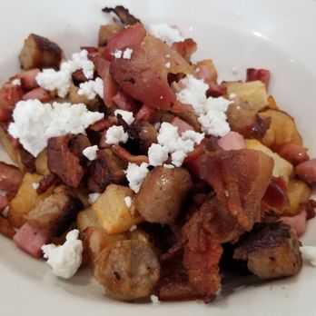 Family Table Cafe - Meat bowl with goat cheese (hold the eggs) - Breakfast & Brunch Near Me - Auburn Hills, Michigan Family Table Cafe - Meat bowl with goat cheese (hold the eggs) - Breakfast & Brunch Near Me - Auburn Hills, Michigan