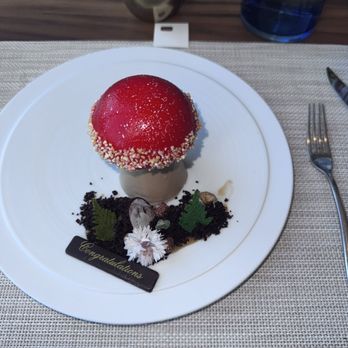 Krystyna Latsios- Keller Williams - Desert at the 1906 restaurant in Longwood Gardens. - Real Estate Agents Near Me - Media, Pennsylvania
