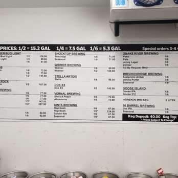Discount Liquor - Keg prices - Beer, Wine & Spirits Near Me - Evanston, Wyoming