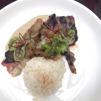 Musang Seattle - Bistek- grilled flank steak, grilled onion, charred onion cream - Filipino Near Me - Seattle, Washington Musang Seattle - Bistek- grilled flank steak, grilled onion, charred onion cream - Filipino Near Me - Seattle, Washington