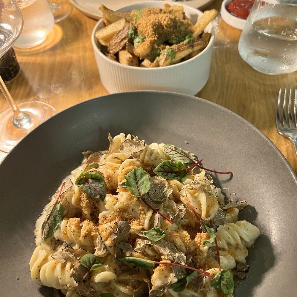 Mangia Toscano - Fusilli special with truffle cacio e pepe - Italian Near Me - Metuchen, New Jersey Mangia Toscano - Fusilli special with truffle cacio e pepe - Italian Near Me - Metuchen, New Jersey