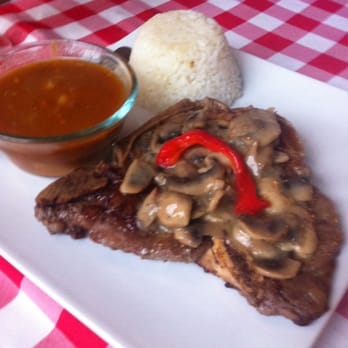 Triana - T-bone steak with rice and beans - Spanish Near Me - San Juan, Puerto Rico Triana - T-bone steak with rice and beans - Spanish Near Me - San Juan, Puerto Rico