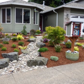Artistic Landscapes - After. My Little Free Library still standing through it all. - Landscaping Near Me - Tigard, Oregon Artistic Landscapes - After. My Little Free Library still standing through it all. - Landscaping Near Me - Tigard, Oregon