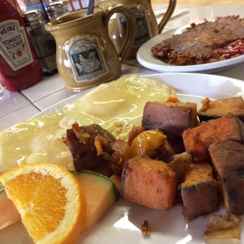 Catskill Mountain Country Store - Windham - Two eggs with white cheddar, sweet potatoes, and corned beef hash.  So delicious! - Breakfast & Brunch Near Me - Windham, New York