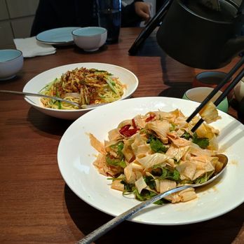 Beijing Tasty House - Tofu skin and noodles in background. Not a fan of mala but this was not overwhelming. - Chinese Near Me - San Gabriel, California