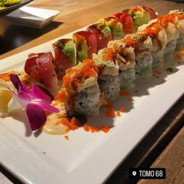 Ahi tuna roll and yum yum roll.