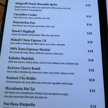 The Crouching Lion - Menu - Beer Bar Near Me - Kaaawa, Hawaii