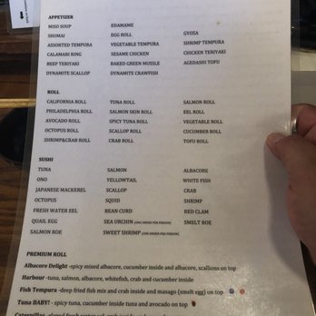 Harbour - AYCE Menu - Japanese Near Me - Palmdale, California