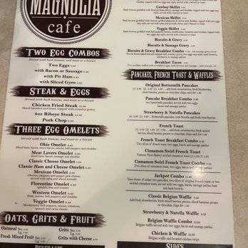 Magnolia Cafe - Menu - Cafes Near Me - Durant, Oklahoma