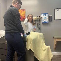 Coal Creek Family Medicine - Dr Griffin helping our daughter.