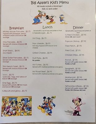 Menu photo 2 Big Apple Family Restaurant Freeport, IL Menu photo 2 Big Apple Family Restaurant Freeport, IL