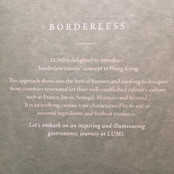 LUMI Borderless Cuisine - About Lumi - French Near Me - Hong Kong, HK