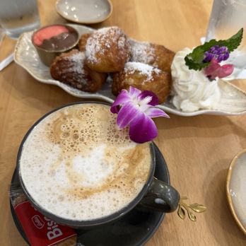 Egg Posh - Hazelnut latte and the Beignets - Breakfast & Brunch Near Me - Frisco, Texas Egg Posh - Hazelnut latte and the Beignets - Breakfast & Brunch Near Me - Frisco, Texas