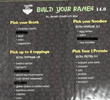 Menu photo 7 Ichiban Ramen Covington, GA