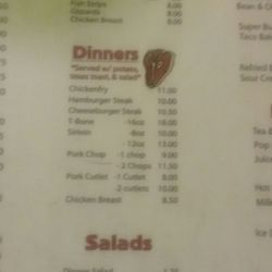 Judy's - Menu, part 3