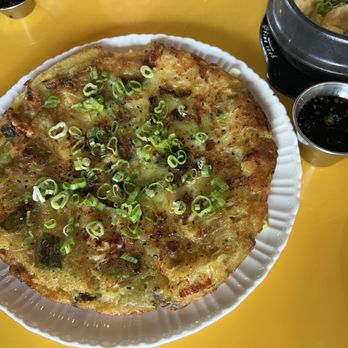 Naan Soju Bang - 7/3/25 FYI. Seafood scallion pancake. - Noodles Near Me - San Leandro, California