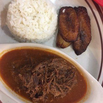 Rincon Cubano - Ropa vieja with maduros and black beans (not pictured!) - Cuban Near Me - Sarasota, Florida