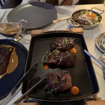 Bourbon Steak Orange County - Wagyu trio - Steakhouses Near Me - Dana Point, California Bourbon Steak Orange County - Wagyu trio - Steakhouses Near Me - Dana Point, California