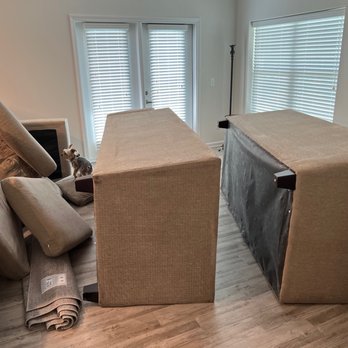 Made Moves 007 - Sofas left upside down not assembled. - Movers Near Me - Myrtle Beach, South Carolina Made Moves 007 - Sofas left upside down not assembled. - Movers Near Me - Myrtle Beach, South Carolina