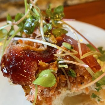 Watershed Cafe - Salmon bruschetta - New American Near Me - Leavenworth, Washington Watershed Cafe - Salmon bruschetta - New American Near Me - Leavenworth, Washington