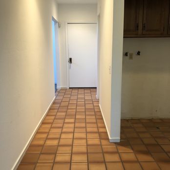 Alex's Custom Tile - How the hallway looked before. - General Contractors Near Me