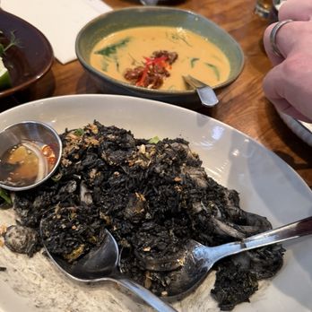 Chalong - Squid ink fried rice - Thai Near Me - New York, New York Chalong - Squid ink fried rice - Thai Near Me - New York, New York