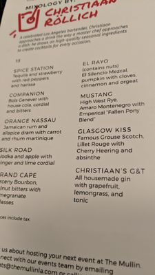 Menu photo 7 The Mullin Wine Bar Los Angeles, CA Menu photo 7 The Mullin Wine Bar Los Angeles, CA