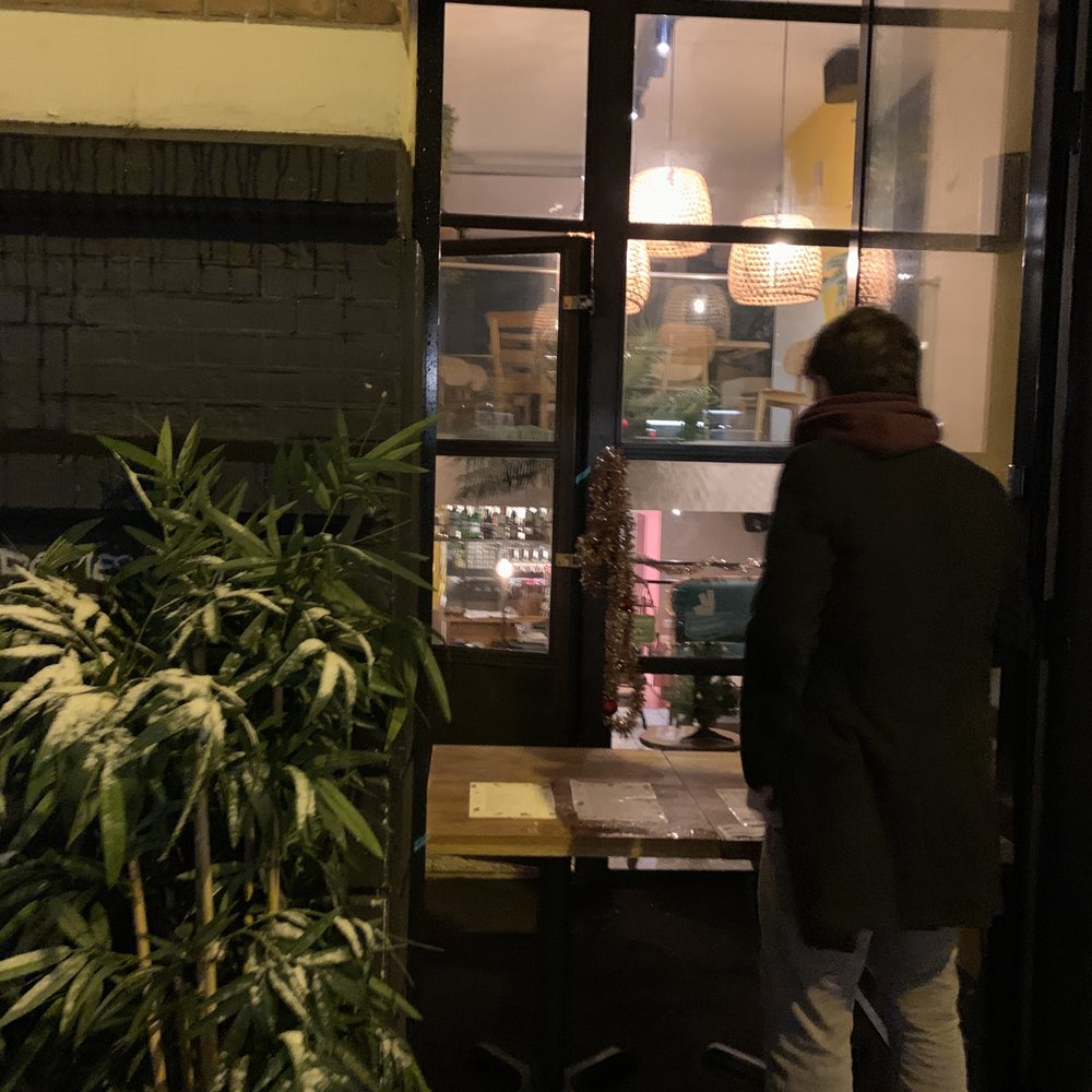 Café Amoi - A table for ordering and pickup blocks the entrance but it's nice because it's safer than going inside - Indonesian Near Me - Amsterdam, New Hampshire Café Amoi - A table for ordering and pickup blocks the entrance but it's nice because it's safer than going inside - Indonesian Near Me - Amsterdam, New Hampshire