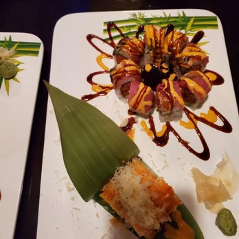 Fuji Sushi - Out of Control (top) and Spicy Santa (bottom) - Sushi Bars Near Me - La Porte, Texas