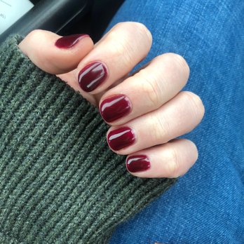 Essie Nail & Spa - Nothing complicated. Nothing too fancy. Just simple maroon shellac $30+ tip. - Nail Salons Near Me - Del City, Oklahoma Essie Nail & Spa - Nothing complicated. Nothing too fancy. Just simple maroon shellac $30+ tip. - Nail Salons Near Me - Del City, Oklahoma
