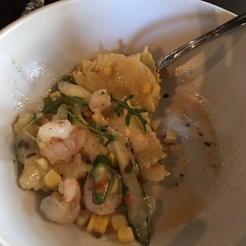 Culinary Dropout - Sweet Corn Ravioli with shrimp - fresh yumminess! - New American Near Me - Scottsdale, Arizona