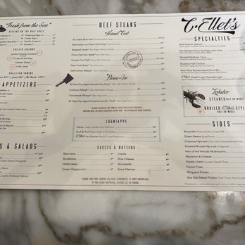 C. Ellet's - Dinner menu - Steakhouses Near Me - Atlanta, Georgia