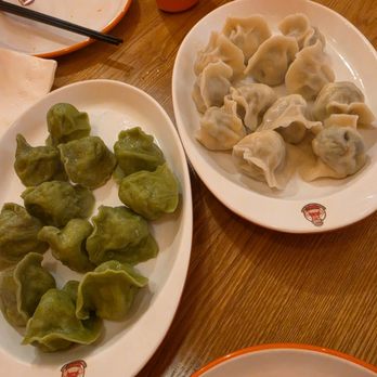 Grandma's Dumpling House - Veganos Dumplings (12 Pcs) and Three Fresh Meat With Shrimp(12 Pcs). - Chinese Near Me - New York, New York Grandma's Dumpling House - Veganos Dumplings (12 Pcs) and Three Fresh Meat With Shrimp(12 Pcs). - Chinese Near Me - New York, New York