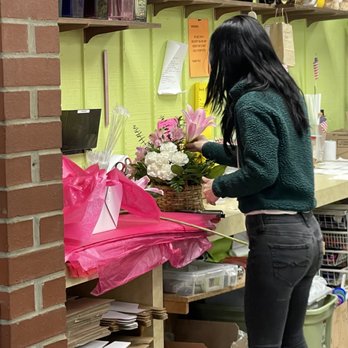 Pawlaks Florist - fixing up the basket - Florists Near Me - Parma, Ohio