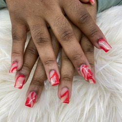 Dk Nail and Foot Care - Full set, shellac, and design.