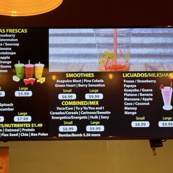 Jugos Acapulco - Menu - Mexican Near Me - Garden Grove, California