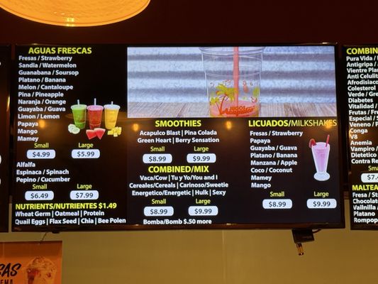 Menu photo 8 Jugos Acapulco Garden Grove, CA