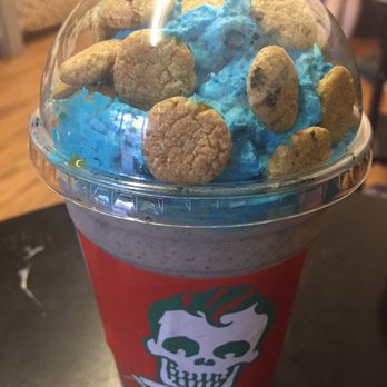 Rad Coffee - Upland - Cookie Monster shake sans coffee for my little one! - Coffee & Tea Near Me - Upland, California