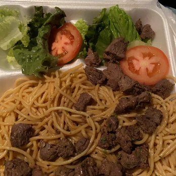 Red Flame - Steak garlic noodles - Hot Pot Near Me - Westminster, California