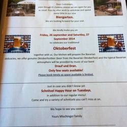 Brasserie Bavaria - Upcoming events, I hear the Oktoberfest is a must & they put on quite the event!