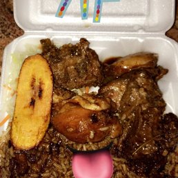 Tony Mac Bakery & Restaurant - Brown stew chicken with rice and peas - chicken, stew chicken, bbq chicken, food, poultry, stew - Bakeries Near Me - Uniondale, New York