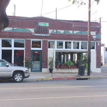 Zatar - Nice corner outdoor seating. - Lebanese Near Me - Dallas, Texas