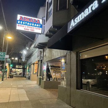 Asmara Restaurant - left side is the restaurant, right side is the bar! - Ethiopian Near Me - Oakland, California