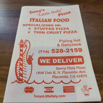 TONY’S LITTLE ITALY PIZZA - Updated September 2025 - 1427 Photos & 2505