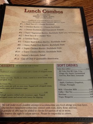 Menu photo 6 Salena's Mexican Restaurant Rochester, NY Menu photo 6 Salena's Mexican Restaurant Rochester, NY