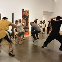 Gordon Smith Gallery of Canadian Art - Rainbow Creek Dancers perform in the gallery  www.gordonsmithgallery.ca
