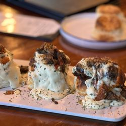 Tryst Kitchen + Cocktails - Oxtail biscuits and gravy