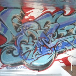Vega Dance Lab - The studio wall. Art by Aden Catalani